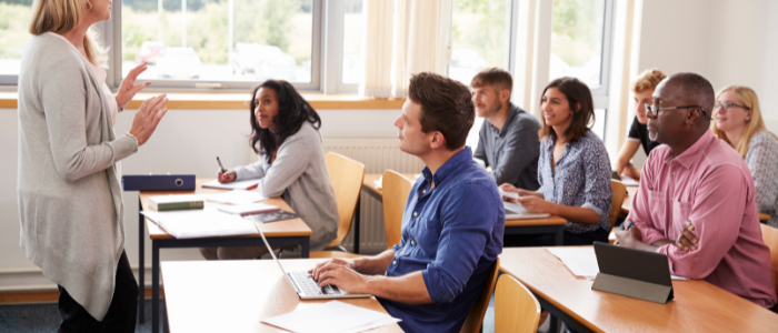 Trinity Teacher in Classroom